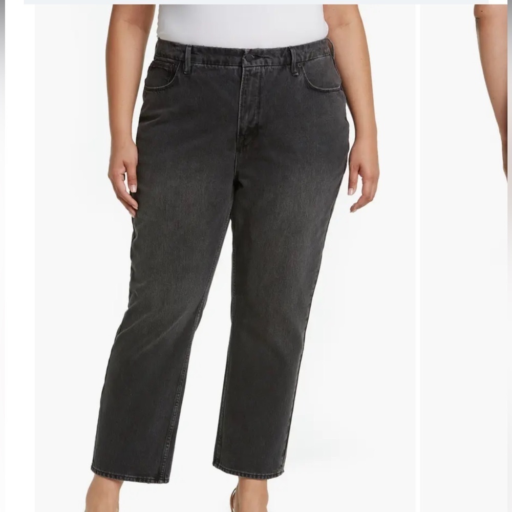 Good American ‘90s Duster Straight Leg Jeans Size 6 / 28 New NWT